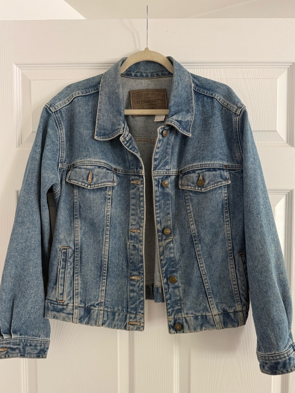 Vintage 1990s Liz Claiborne Jean Jacket (XL)